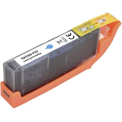 Renkforce Canon CLI-551C XL Cyan - Cartouche d'encre pour Canon Renkforce Canon CLI-551C XL Cyan - Cartouche d'encre pour Canon