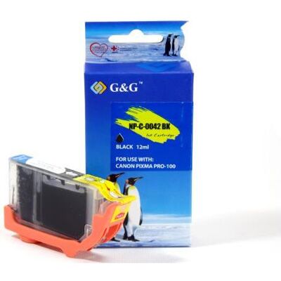 G&G, Cartouche d'impression, Encre compatible avec Canon CLI-42BK/ 6384B001 Noir (CF) G&G, Cartouche d'impression, Encre compatible avec Canon CLI-42BK/ 6384B001 Noir (CF)