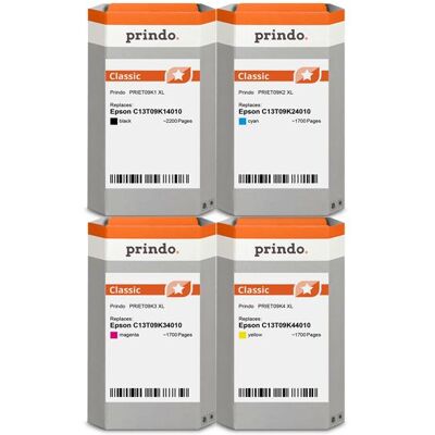 Prindo, Cartouche d'impression, ORIGINAL Multipack Black / Cyan / Magenta / Yellow PRSET09K MCVP 01 Classic XL 7300 pages Pri (C, CF, M, Y) Prindo, Cartouche d'impression, ORIGINAL Multipack Black / Cyan / Magenta / Yellow PRSET09K MCVP 01 Classic XL 7300 pages Pri (C, CF, M, Y)