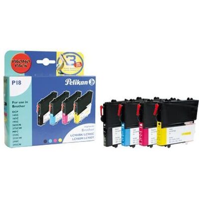 Pelikan Cartouche d'impression, Lc-980 (C, CF, M, Y) Pelikan Cartouche d'impression, Lc-980 (C, CF, M, Y)