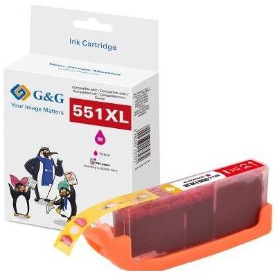 G&G, Cartouche d'impression, XL-Druckerpatrone kompatibel mit Canon CLI-551M XL (M) G&G, Cartouche d'impression, XL-Druckerpatrone kompatibel mit Canon CLI-551M XL (M)