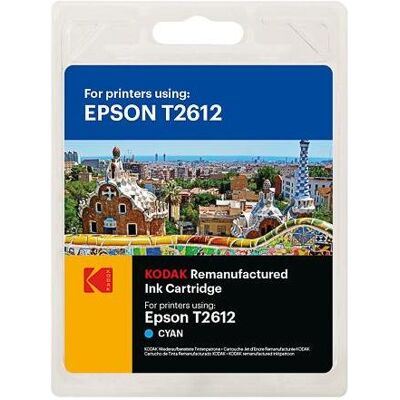 Kodak Cartouche d'impression, SUPPLIES 185E026102 EPSON XP Encre cyan reconditionnée T2612 300pages blister 7ml Kodak Cartouche d'impression, SUPPLIES 185E026102 EPSON XP Encre cyan reconditionnée T2612 300pages blister 7ml
