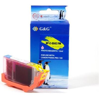 G&G, Cartouche d'impression, Encre compatible avec Canon CLI-42PM/ 6389B001 magenta clair (PM) G&G, Cartouche d'impression, Encre compatible avec Canon CLI-42PM/ 6389B001 magenta clair (PM)