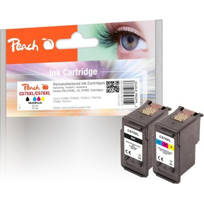 Peach, Cartouche d'impression, Encre Canon PG-575X /CL-576XL MultiPack noir/couleur (CF, Color) Peach, Cartouche d'impression, Encre Canon PG-575X /CL-576XL MultiPack noir/couleur (CF, Color)