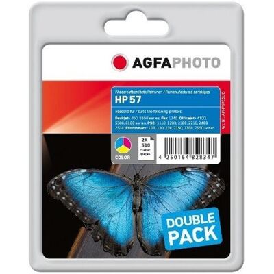 AGFAPHOTO, Cartouche d'impression, Aphp57cduo (C, M, Y) AGFAPHOTO, Cartouche d'impression, Aphp57cduo (C, M, Y)