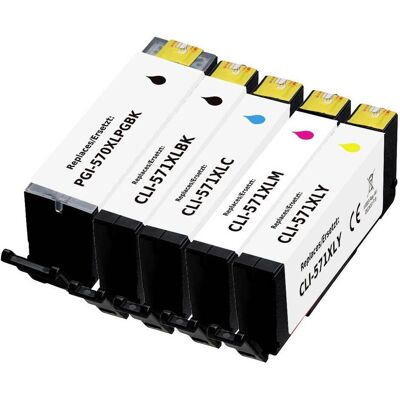 Renkforce, Cartouche d'impression, Cartouche d'encre remplacée : Canon PGI-570PGBK XL, CLI-571BK XL, CLI-571C XL, CLI-571M XL Renkforce, Cartouche d'impression, Cartouche d'encre remplacée : Canon PGI-570PGBK XL, CLI-571BK XL, CLI-571C XL, CLI-571M XL