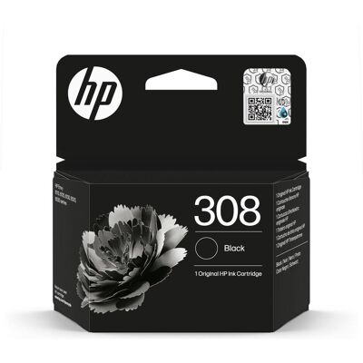 HP Cartouche d'impression, Hewlett-Packard 308 Black Original Ink Cartridge, 308 Black (CF) HP Cartouche d'impression, Hewlett-Packard 308 Black Original Ink Cartridge, 308 Black (CF)