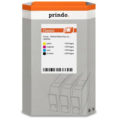 Prindo, Cartouche d'impression, compatible avec HP 364 /// (C, CF, M, Y) Prindo, Cartouche d'impression, compatible avec HP 364 /// (C, CF, M, Y)