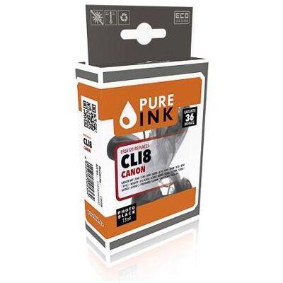 Pure Ink, Cartouche d'impression, CAN8BK PI CANON CLI8BK MP Encre photo blk rebuilt Chip 13ml (CF) Pure Ink, Cartouche d'impression, CAN8BK PI CANON CLI8BK MP Encre photo blk rebuilt Chip 13ml (CF)