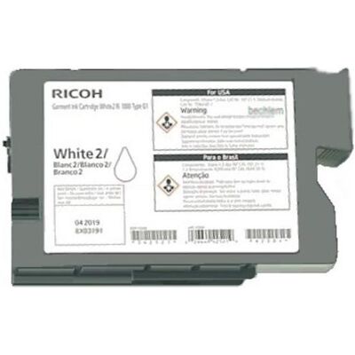 Ricoh Cartouche d'impression, 200 ml - blanc - Original - Cartouche d'encre Garment (W) Ricoh Cartouche d'impression, 200 ml - blanc - Original - Cartouche d'encre Garment (W)