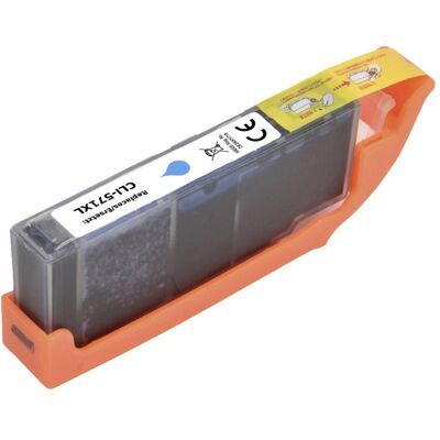 Renkforce, Cartouche d'impression, Encre de remplacement Canon CLI-571C XL (0332C001) Compatible Cyan RF-570547 Renkforce, Cartouche d'impression, Encre de remplacement Canon CLI-571C XL (0332C001) Compatible Cyan RF-570547