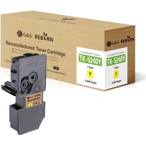 Toner Jaune G&G pour Kyocera TK-5240Y - Cartouche de toner Toner Jaune G&G pour Kyocera TK-5240Y - Cartouche de toner