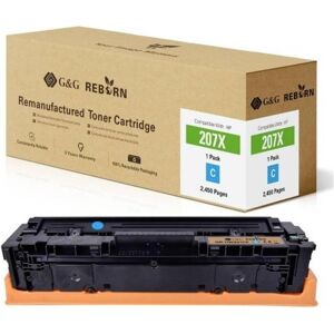 G&G Toner Cyan compatible HP 207X - 2450 pages G&G Toner Cyan compatible HP 207X - 2450 pages