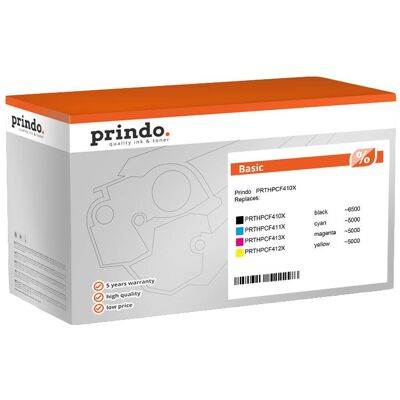 Prindo, Toner, compatible avec HP 410X BK/C//Y (C, CF, M, Y) Prindo, Toner, compatible avec HP 410X BK/C//Y (C, CF, M, Y)