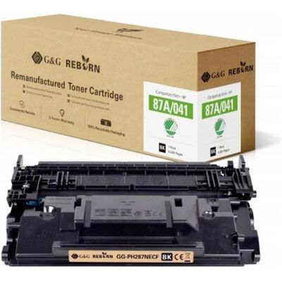 G&G Toner Noir Compatible avec HP 87A - Cartouche de Toner G&G Toner Noir Compatible avec HP 87A - Cartouche de Toner