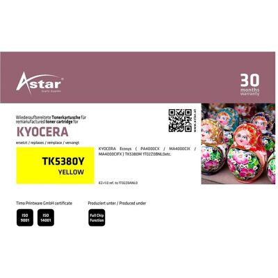 Astar, Toner, AS20407 KYOCERA TK5380Y Ecosys (Y) Astar, Toner, AS20407 KYOCERA TK5380Y Ecosys (Y)