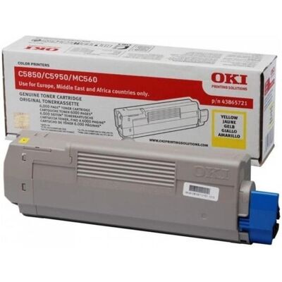 Oki Toner, 43865721 (Y) Oki Toner, 43865721 (Y)