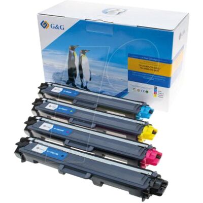 G&G, Toner, Toner 4er Set für Brother TN241/242/245/246 BK/C/M/Y (C, CF, M, Y) G&G, Toner, Toner 4er Set für Brother TN241/242/245/246 BK/C/M/Y (C, CF, M, Y)
