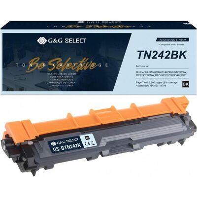 G&G Toner Noir Brother TN-242BK - Cartouche d’encre G&G Toner Noir Brother TN-242BK - Cartouche d’encre