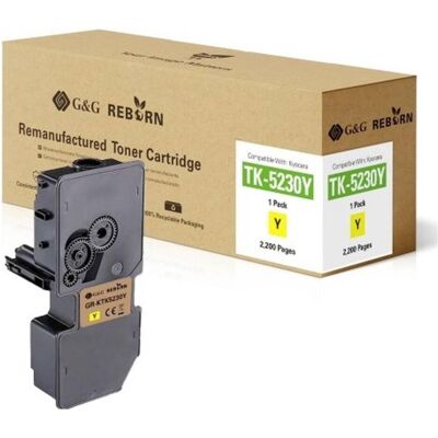 G&G Toner Jaune Kyocera TK-5230Y - Cartouche compatible G&G Toner Jaune Kyocera TK-5230Y - Cartouche compatible