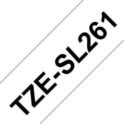 Brother Ruban d'étiquetage, TZE-SL261 (3.60 cm, Noir, Blanc) Brother Ruban d'étiquetage, TZE-SL261 (3.60 cm, Noir, Blanc)