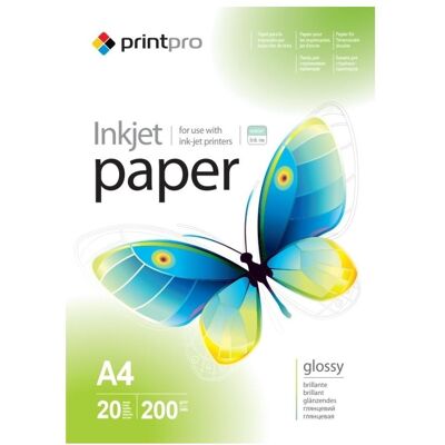 Colorway PGE200020A4 papier fotograficzny A4 Połysk (200 g/m², A4, 20 pcs), Papier photo, Blanc Colorway PGE200020A4 papier fotograficzny A4 Połysk (200 g/m², A4, 20 pcs), Papier photo, Blanc