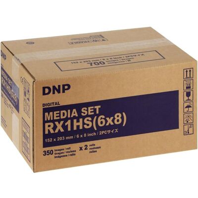 DNP Kit média pour DS RX1/HS - 15x20cm 700 photos (15x20 cm, 700 pcs), Papier photo, Blanc DNP Kit média pour DS RX1/HS - 15x20cm 700 photos (15x20 cm, 700 pcs), Papier photo, Blanc