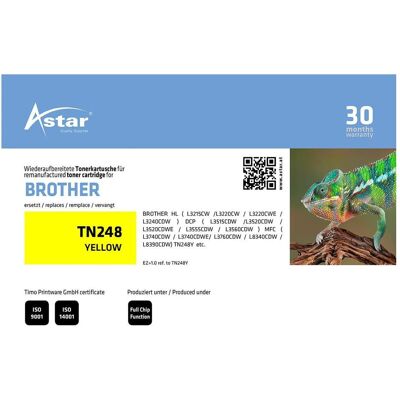 Astar, Toner, AS20499 BROTHER TN248Y HL Toner (Y) Astar, Toner, AS20499 BROTHER TN248Y HL Toner (Y)