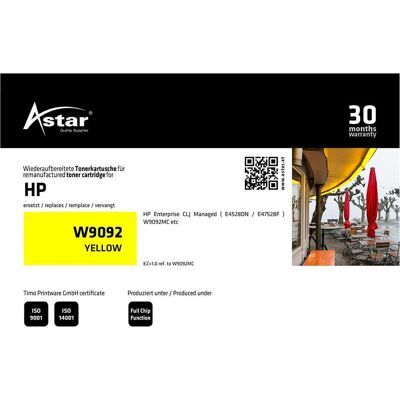 Astar, Toner, AS20442 HP W9092 CLJ géré Astar, Toner, AS20442 HP W9092 CLJ géré