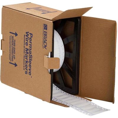 Brady, Rouleau d’étiquettes, LSZH-375-2-WT, B-7641, Gaine thermorétractable PermaSleeve 2:1, blanche, 50,80 x 16,40 mm, Low Smoke (50.80 mm) Brady, Rouleau d’étiquettes, LSZH-375-2-WT, B-7641, Gaine thermorétractable PermaSleeve 2:1, blanche, 50,80 x 16,40 mm, Low Smoke (50.80 mm)