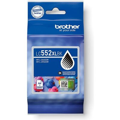 Brother Cartouche d'impression, Original Ink LC552XLBK, black, 3000S Brother Cartouche d'impression, Original Ink LC552XLBK, black, 3000S