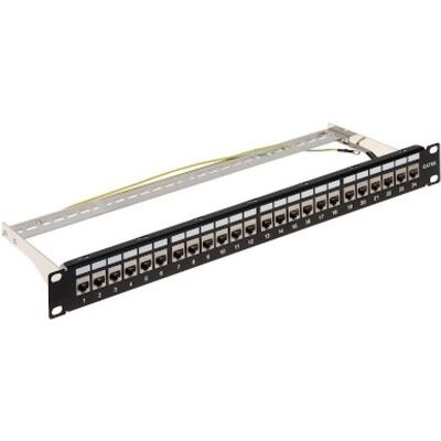 Delta Panneau de raccordement « Patch » pour routeur, 24 ports RJ-45 (PP-24 / RJ-FX / 6AC2), Serveur : accessoires, Noir Delta Panneau de raccordement « Patch » pour routeur, 24 ports RJ-45 (PP-24 / RJ-FX / 6AC2), Serveur : accessoires, Noir