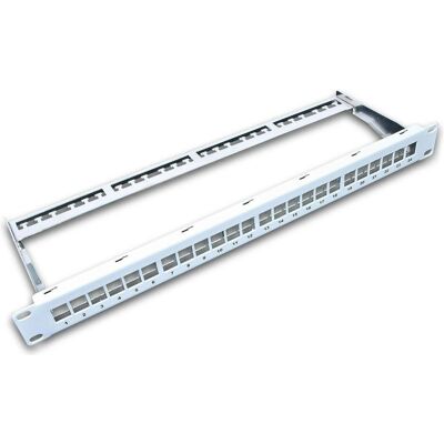 Panneau de Patch Keystone 24 Ports Wirewin - Accessoire Rack Réseau Panneau de Patch Keystone 24 Ports Wirewin - Accessoire Rack Réseau