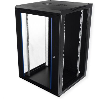 Value 19-Zoll Wandgehäuse 18HE 600x600mm schwarz, Bausatz (18 HE, Rack 19 pouces), Armoire serveur, Noir Value 19-Zoll Wandgehäuse 18HE 600x600mm schwarz, Bausatz (18 HE, Rack 19 pouces), Armoire serveur, Noir