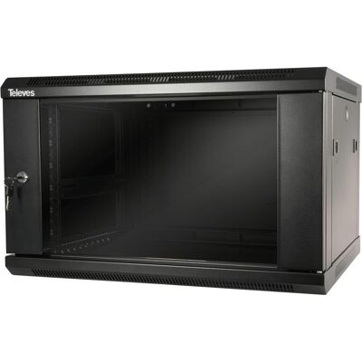Televes Armoire rack 19 (6 HE, Rack 19 pouces), Armoire serveur, Noir Televes Armoire rack 19 (6 HE, Rack 19 pouces), Armoire serveur, Noir