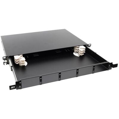ACT 19" Multifunctional fiber optic patch panel, sliding rail, 5 slots, Serveur : accessoires, Noir ACT 19" Multifunctional fiber optic patch panel, sliding rail, 5 slots, Serveur : accessoires, Noir