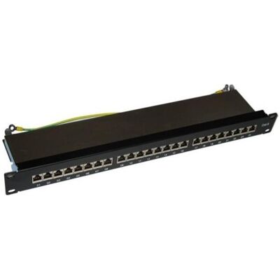 XtendLan / Panneau de raccordement / 19 pouces / 24 ports RJ-45 / Cat6 / boîtier métallique blindé, Serveur : accessoires, Argent XtendLan / Panneau de raccordement / 19 pouces / 24 ports RJ-45 / Cat6 / boîtier métallique blindé, Serveur : accessoires, Argent