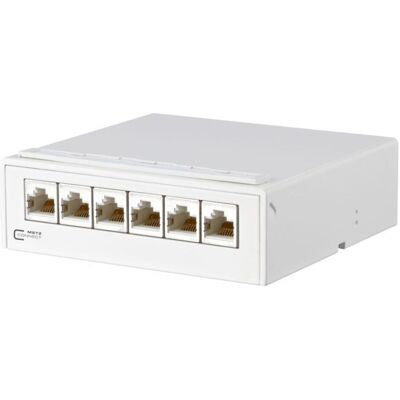 Metz Connect Répartiteur AP 6Port C6A 6xRJ45 rws TN EDATC6A-6AP-r, Serveur : accessoires, Blanc Metz Connect Répartiteur AP 6Port C6A 6xRJ45 rws TN EDATC6A-6AP-r, Serveur : accessoires, Blanc