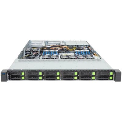Gigabyte Serveur rack barebone R163-ZG2-AAJ2, révision 3.x, 1U, un seul socket SP5, 6NR163ZG2DR000ACJ2, Serveurs lame Gigabyte Serveur rack barebone R163-ZG2-AAJ2, révision 3.x, 1U, un seul socket SP5, 6NR163ZG2DR000ACJ2, Serveurs lame