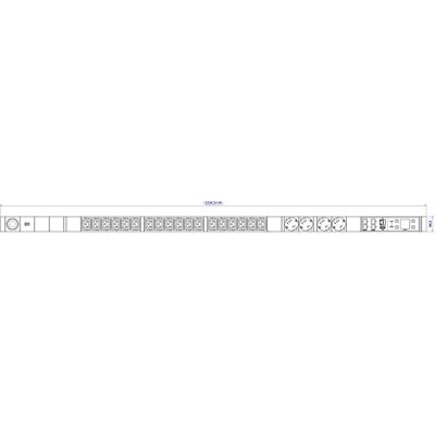 Bachmann BN7000 18xC13 4xCEE 7/3 mesure par phase Prises commutables, Accessoire ASI Bachmann BN7000 18xC13 4xCEE 7/3 mesure par phase Prises commutables, Accessoire ASI