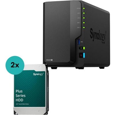 Synology DiskStation DS225+ 2 Einschübe NAS-Server Leergehäuse (DS225+) + 2x Plus 3.5""..., NAS Synology DiskStation DS225+ 2 Einschübe NAS-Server Leergehäuse (DS225+) + 2x Plus 3.5""..., NAS