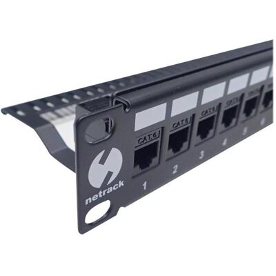 Netrack 104-20 Panneau de Connexion - 24 Ports - Montage en Rack - Noir - 19" Netrack 104-20 Panneau de Connexion - 24 Ports - Montage en Rack - Noir - 19"
