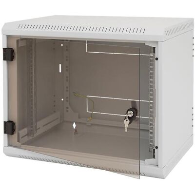 Triton Wand Rack, einteilig 15U (B)600x(T)495 mit perforierten Türen (15 HE), Armoire serveur Triton Wand Rack, einteilig 15U (B)600x(T)495 mit perforierten Türen (15 HE), Armoire serveur