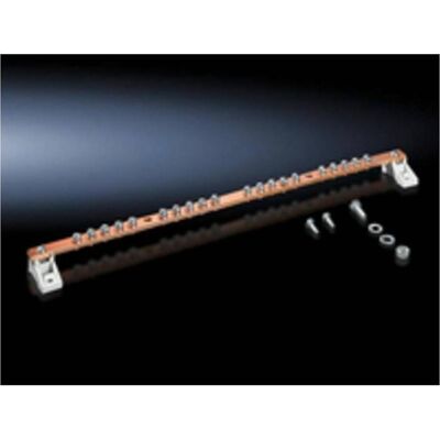 Rittal TS IT earth rail 450mm w/ connectors, Armoire serveur : accessoires, Cuivre Rittal TS IT earth rail 450mm w/ connectors, Armoire serveur : accessoires, Cuivre
