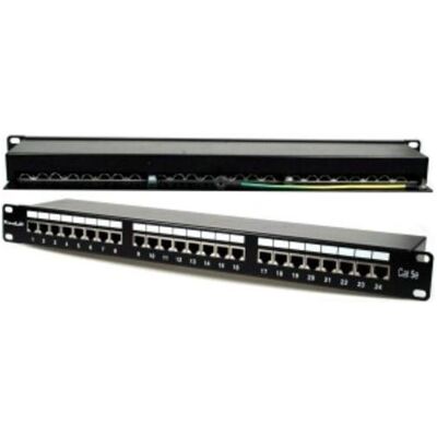 XtendLan Panneau de raccordement / 19 pouces / 24 ports / blindé / Cat5e, Serveur : accessoires, Noir XtendLan Panneau de raccordement / 19 pouces / 24 ports / blindé / Cat5e, Serveur : accessoires, Noir