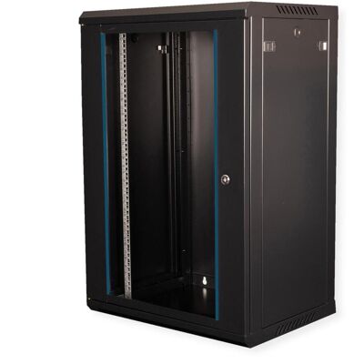Value 19-Zoll Wandgehäuse 18HE 600x450mm schwarz, Bausatz (18 HE, Rack 19 pouces), Armoire serveur, Noir Value 19-Zoll Wandgehäuse 18HE 600x450mm schwarz, Bausatz (18 HE, Rack 19 pouces), Armoire serveur, Noir