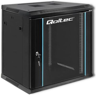 Qoltec 54464 RACK cabinet 19inch (12 HE, Rack 19 pouces), Armoire serveur, Noir Qoltec 54464 RACK cabinet 19inch (12 HE, Rack 19 pouces), Armoire serveur, Noir