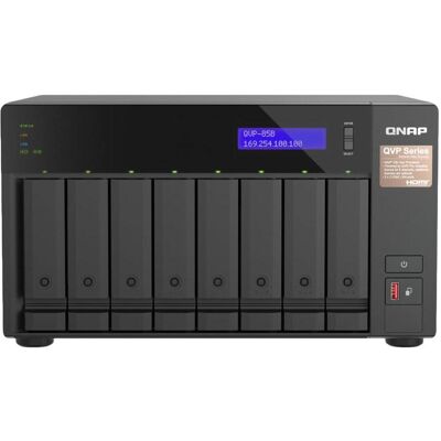 QNAP QVP-63B 8-CH 6 BAIES (1 x 16 TB), NAS, Noir QNAP QVP-63B 8-CH 6 BAIES (1 x 16 TB), NAS, Noir
