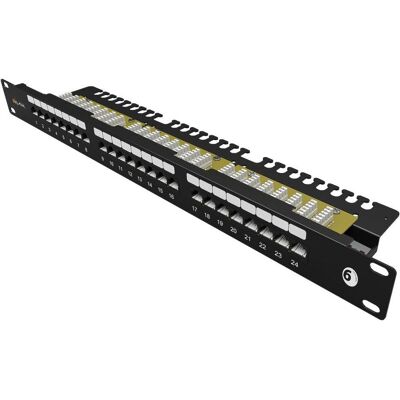 Solarix Panneau de brassage 24 x RJ45 CAT6 UTP s vyvazovací lištou 1U SX24L-6-UTP-BK-N, Serveur : accessoires, Noir Solarix Panneau de brassage 24 x RJ45 CAT6 UTP s vyvazovací lištou 1U SX24L-6-UTP-BK-N, Serveur : accessoires, Noir