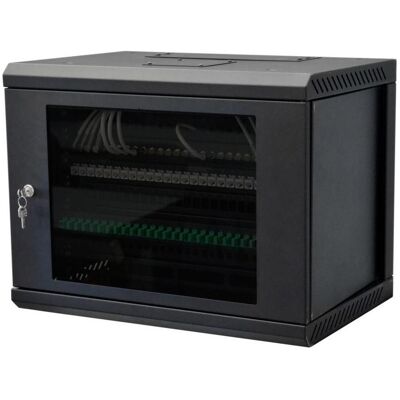 Televes Armoire de montage TELE (8 HE, Rack 19 pouces), Armoire serveur, Noir Televes Armoire de montage TELE (8 HE, Rack 19 pouces), Armoire serveur, Noir
